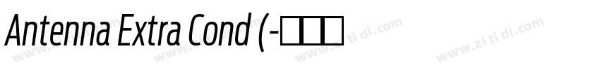 Antenna Extra Cond (字体转换